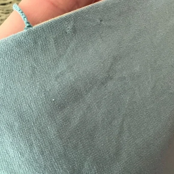 Vintage Silk Reversible Green and Blue Sleeveless Top 90s Y2k - Picture 12 of 17